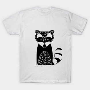 Raccoon Cute Design T-Shirt